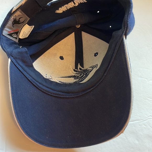 Golden Eagle blue and silver rare shark tooth baseball hat cap wool blend - Picture 8 of 8